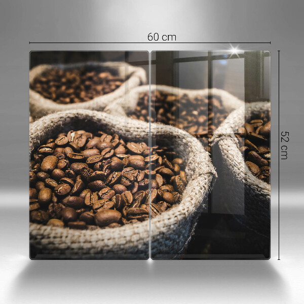 Glas Ceranfeldabdeckung Säcke mit Kaffeebohnen