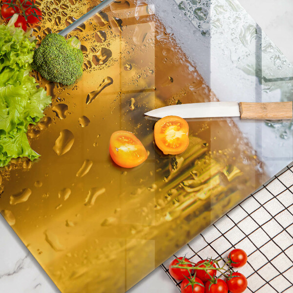 Glas Ceranfeldabdeckung Nasses Glas Bier