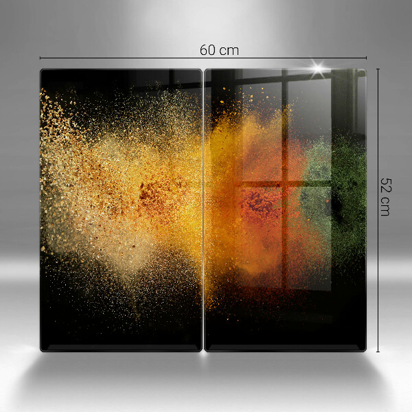 Glas Ceranfeldabdeckung Bunte Gewürze