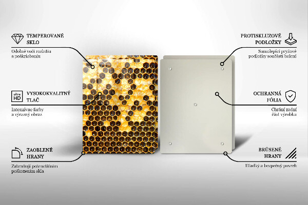 Glas Ceranfeldabdeckung Bienenwabe