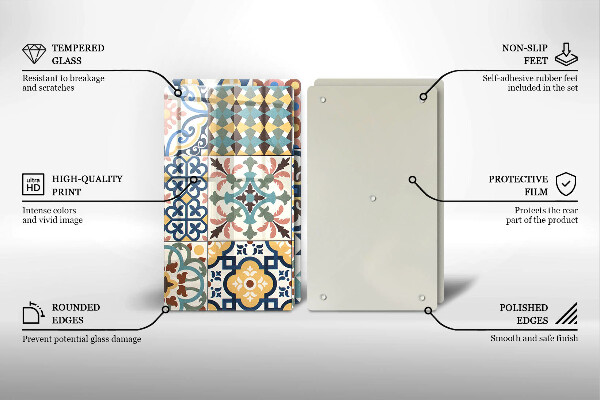 Glas Herdabdeckplatte Dekorative Fliesen