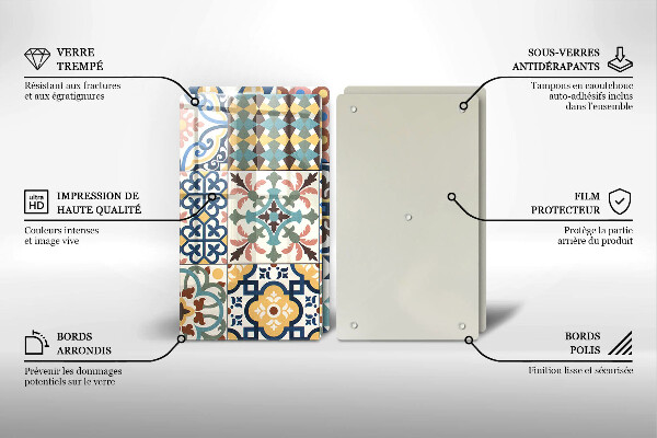 Glas Herdabdeckplatte Dekorative Fliesen