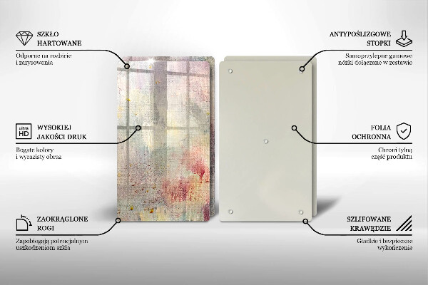 Glas Herdabdeckplatte Malen Sie den Texturhintergrund