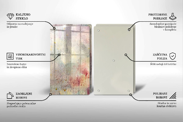 Glas Herdabdeckplatte Malen Sie den Texturhintergrund