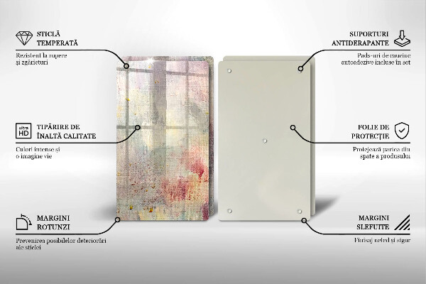 Glas Herdabdeckplatte Malen Sie den Texturhintergrund