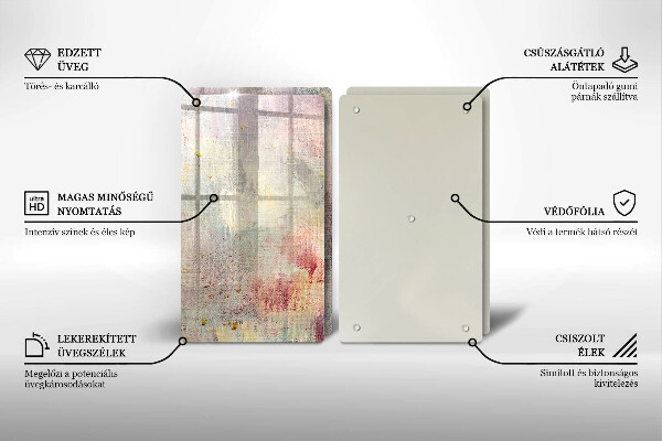 Glas Herdabdeckplatte Malen Sie den Texturhintergrund