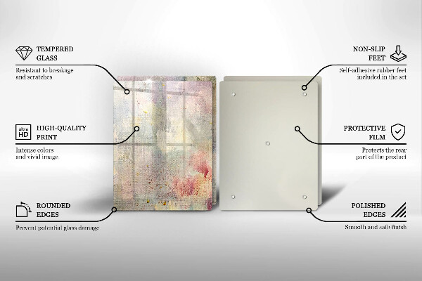 Glas Herdabdeckplatte Malen Sie den Texturhintergrund