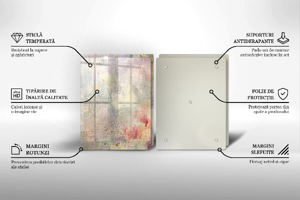 Glas Herdabdeckplatte Malen Sie den Texturhintergrund