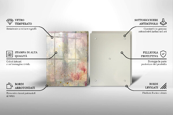 Glas Herdabdeckplatte Malen Sie den Texturhintergrund