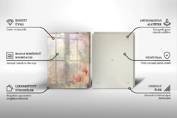 Glas Herdabdeckplatte Malen Sie den Texturhintergrund