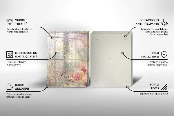 Glas Herdabdeckplatte Malen Sie den Texturhintergrund