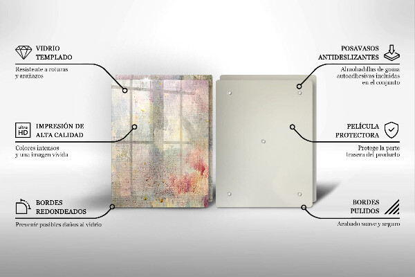 Glas Herdabdeckplatte Malen Sie den Texturhintergrund
