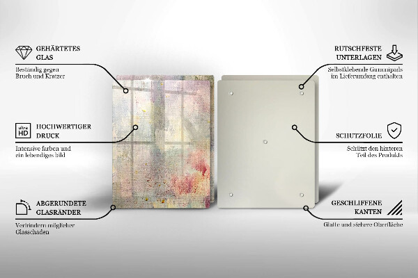 Glas Herdabdeckplatte Malen Sie den Texturhintergrund