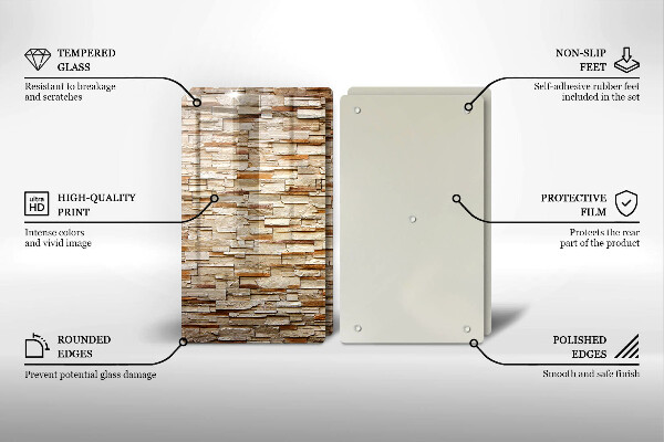 Glas Herdabdeckplatte Textur von dekorativen Steinen