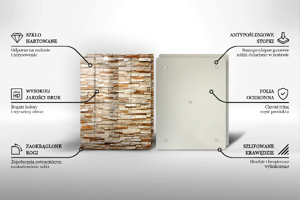 Glas Herdabdeckplatte Textur von dekorativen Steinen