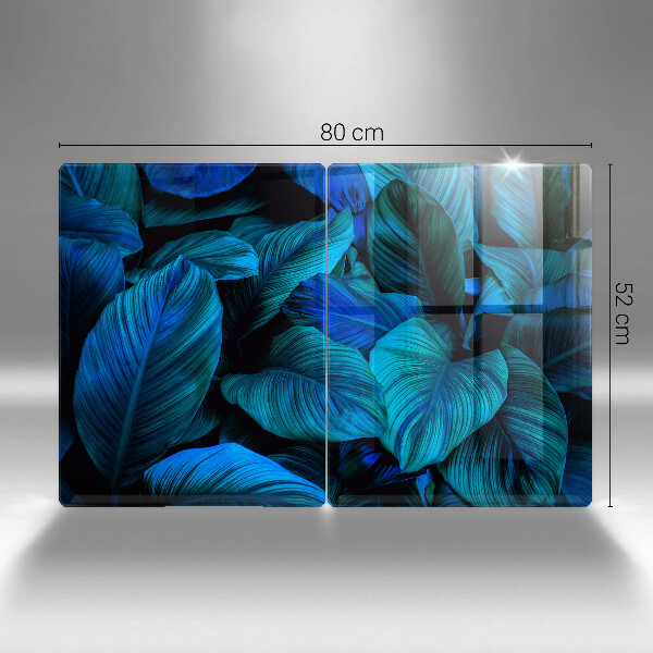 Glas Herdabdeckplatte Blätter der Dschungelvegetation