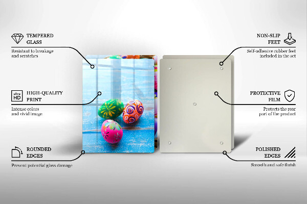 Glas Herdabdeckplatte Ostereier Ostereier