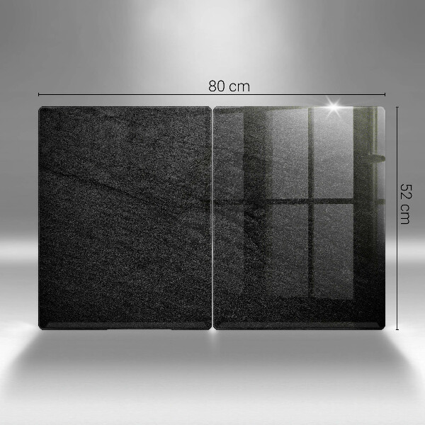 Glas Herdabdeckplatte Felsstruktur