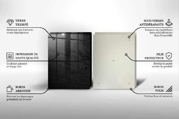 Glas Herdabdeckplatte Felsstruktur