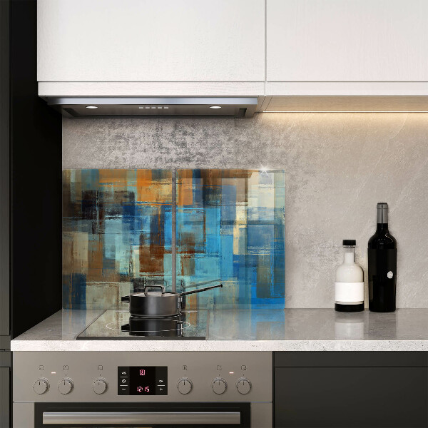 Glas Herdabdeckplatte Gemalter Hintergrund