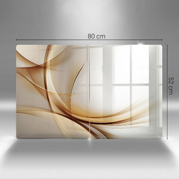 Glas Herdabdeckplatte Abstrakte Formen