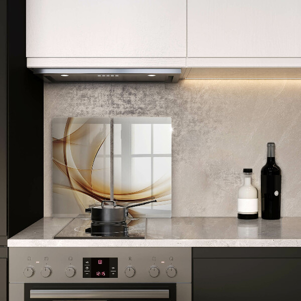 Glas Herdabdeckplatte Abstrakte Formen