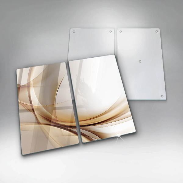 Glas Herdabdeckplatte Abstrakte Formen