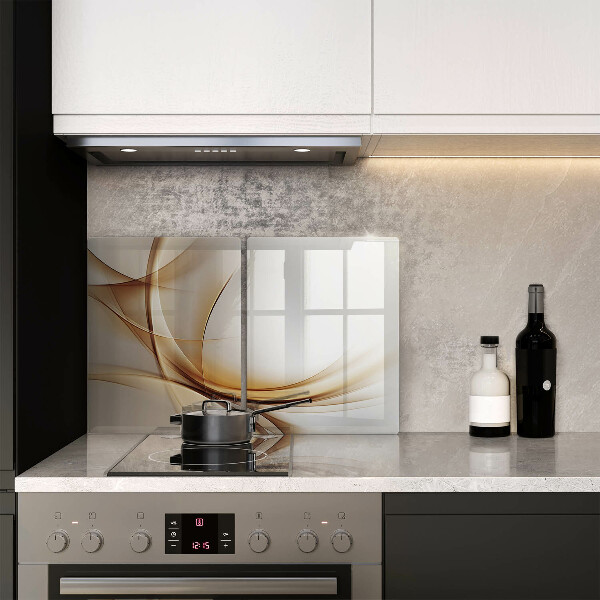 Glas Herdabdeckplatte Abstrakte Formen