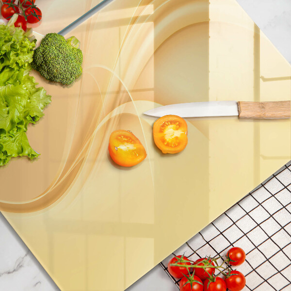 Glas Herdabdeckplatte Rauchabstraktion