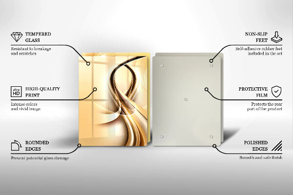 Glas Herdabdeckplatte Rauchabstraktion