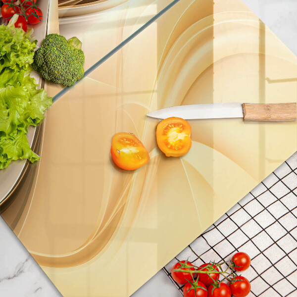 Glas Herdabdeckplatte Rauchabstraktion