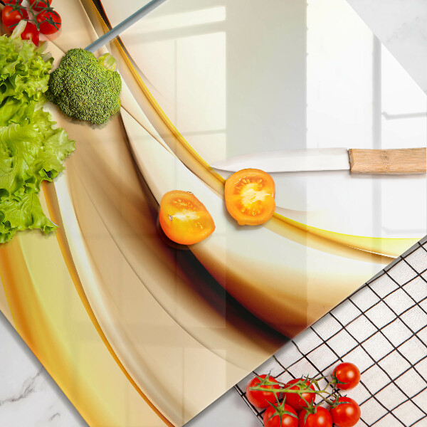 Glas Herdabdeckplatte Abstrakte Rauchlinien