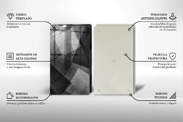 Glas Ceranfeldabdeckung Geometrische Abstraktion