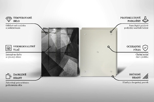 Glas Ceranfeldabdeckung Geometrische Abstraktion
