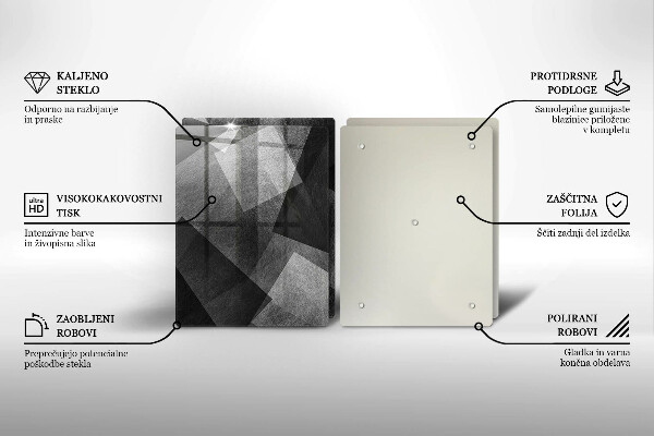 Glas Ceranfeldabdeckung Geometrische Abstraktion