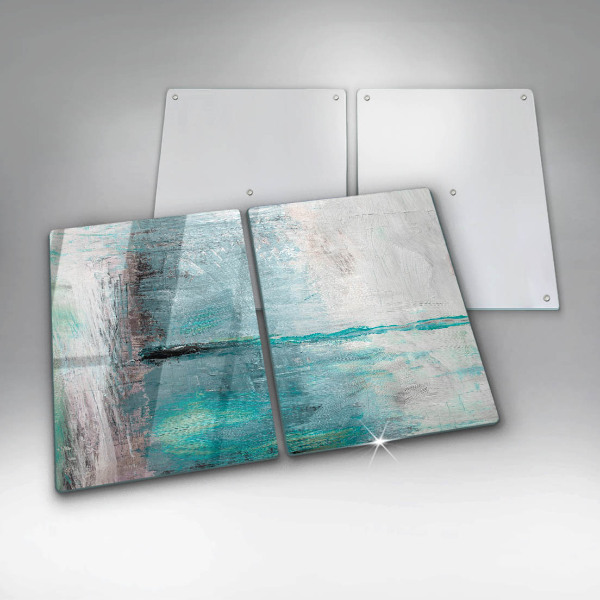 Glas Herdabdeckplatte Malen Sie Abstraktionshintergrund
