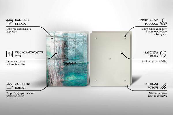 Glas Herdabdeckplatte Malen Sie Abstraktionshintergrund
