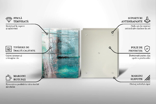 Glas Herdabdeckplatte Malen Sie Abstraktionshintergrund