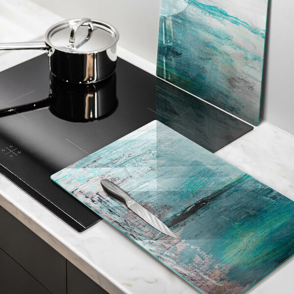 Glas Herdabdeckplatte Malen Sie Abstraktionshintergrund