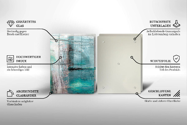 Glas Herdabdeckplatte Malen Sie Abstraktionshintergrund