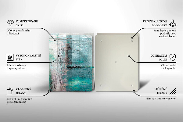 Glas Herdabdeckplatte Malen Sie Abstraktionshintergrund