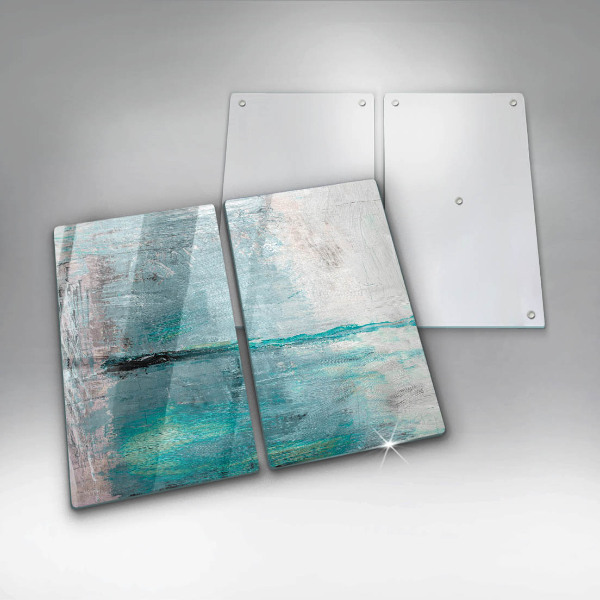 Glas Herdabdeckplatte Malen Sie Abstraktionshintergrund