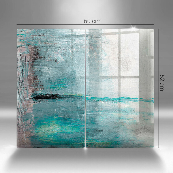 Glas Herdabdeckplatte Malen Sie Abstraktionshintergrund