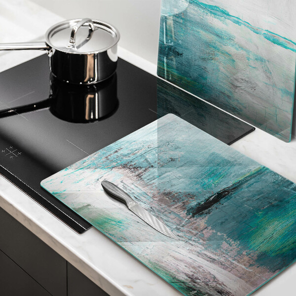 Glas Herdabdeckplatte Malen Sie Abstraktionshintergrund