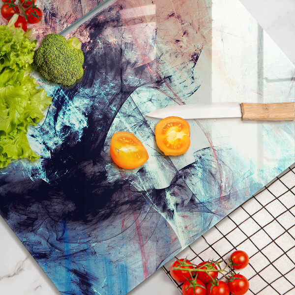 Glas Herdabdeckplatte Gemalte Abstraktion