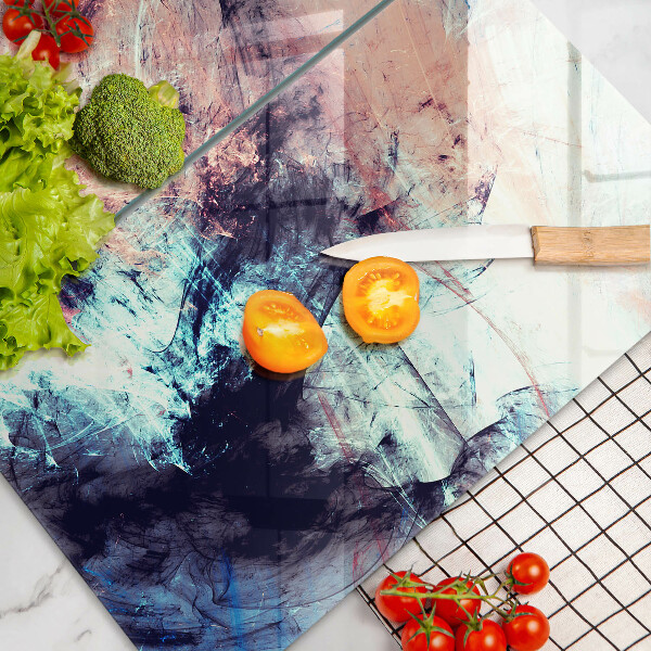 Glas Herdabdeckplatte Gemalte Abstraktion