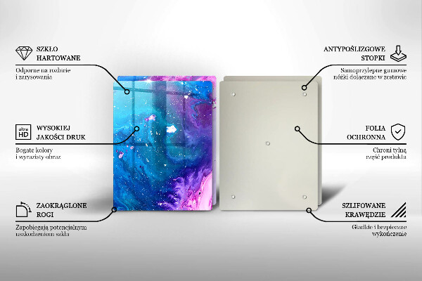 Glas Ceranfeldabdeckung Abstraktionstinten