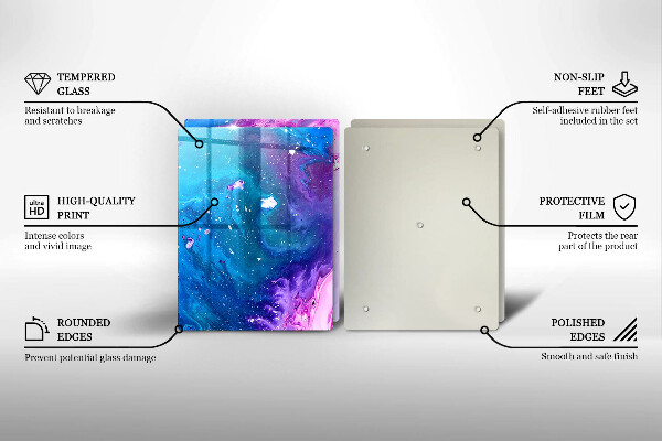 Glas Ceranfeldabdeckung Abstraktionstinten