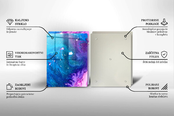 Glas Ceranfeldabdeckung Abstraktionstinten