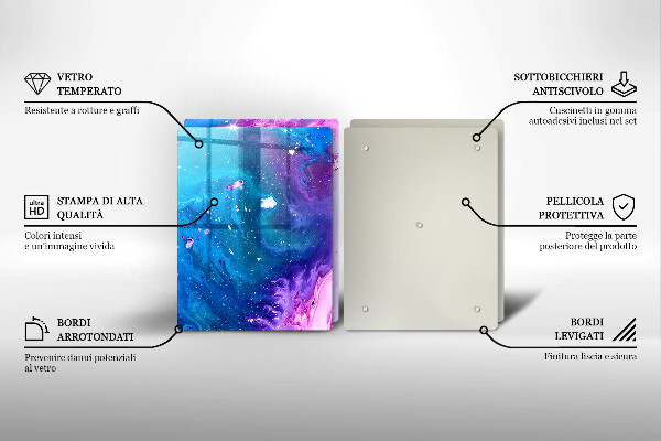Glas Ceranfeldabdeckung Abstraktionstinten